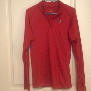 Adidas Tech Fit Red 1/4 Zip **FITS LIKE W SMALL**